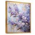 thumbnail image 2 of Designart "Dreams Of Pastel Lilacs In Purple And Gold I" Lilacs Floater Framed Canvas Prints, 2 of 5