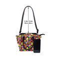 thumbnail image 4 of Lsque Hawaiian Style Pattern Leather Rivet Shoulder Bag – Elegant Genuine Leather & Microfiber PU Crossbody with Detachable Adjustable Strap, 4 of 5