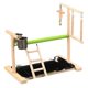 thumbnail image 1 of Pet Bird Playground Columpio colgante Percha de madera Juguetes Bird Play Stand Ejercicio Gimnasio 26x23x36cm Zulema puesto de juego de pájaros, 1 of 3