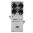 thumbnail image 3 of Compresor Pedal de efecto de guitarra Metal Plata Mini compresores Pedales 4 controles básicos, 3 of 12