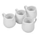 thumbnail image 3 of Juego de 4 mini jarras para crema: Mini jarras de cerámica para crema - Jarras pequeñas de porcelana para leche, café, mermelada, salsas, té, aderezos para ensaladas., 3 of 4
