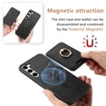 thumbnail image 4 of Allytech Samsung Galaxy S23 Case, Detachable Magnetic Wallet Case with Card Holder & Ring Stand, Support Car Mount, Premium PU Leather Shockproof Durable Protective Slim Case Cover - Black, 4 of 11