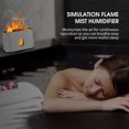 thumbnail image 3 of Simulation Flame Mist Humidifier With Remote Control Night Light Quiet Fake Fire Humidifier Cool Desktop USB Humidifier for Home Office Bedroom Baby Room Auto-off, 3 of 8