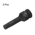 thumbnail image 3 of Uxcell 2pcs H11 (11mm) Hex Impact Bit Socket 1/2" Drive Hex CR-MO Steel Screwdriver Socket Adapter, 3 of 6