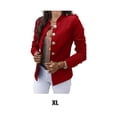thumbnail image 2 of Minnieouse Abrigo de mujer con botones, chaqueta de Color sólido, traje elegante de algodón delgado, ropa de vestir, tops de compras de viaje para la Prendas para la parte del cuerpo SG Minnieouse AP012233-02, 2 of 6