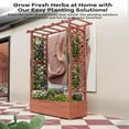 thumbnail image 5 of Elevated Wooden Planter with Arch Trellis & Roof - Above-Ground Garden Bed for Climbing Vines & Flowers | Features Side Trellis & 4 Drainage Holes | Perfect for Outdoor Plants On Patio or Deck, 5 of 7