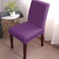 thumbnail image 2 of Dining Chair Covers Set of 4, Elegant Purple Halloween Stretch Parsons Chair Slipcovers Protector Removable Chair Covers for Dining Room Home Party Hotel Wedding Ceremony Banquet, 2 of 6