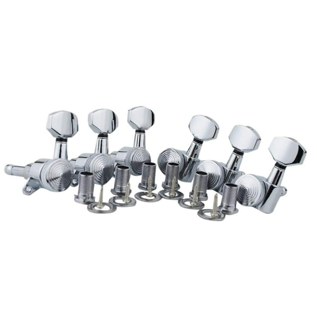 Milaget 6/Set Têtes de Guitare Verrouillables Tuner 1:18 Résistant à l'Usure avec Vis de Montage 6L