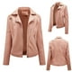 thumbnail image 2 of Chaquetas de Cuero Para Mujer, Abrigos, Abrigos Cálidos de Manga Larga, Parkas Finas de Invierno, Abrigo Sin Capucha de Imitación Odeerbi ODB173080, 2 of 5