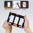 thumbnail image 4 of Glowing Leaf Switch Cover Decorative Wall Plate 3-Gang Standard Size, 4 of 5