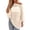 Beige, variant on Sheer Beach Cover Ups for Women Solid-Colo Loose Fit Through Asymmetrical Knit Poncho Tops Beach Lightweight Sun Tunic Top(White.)