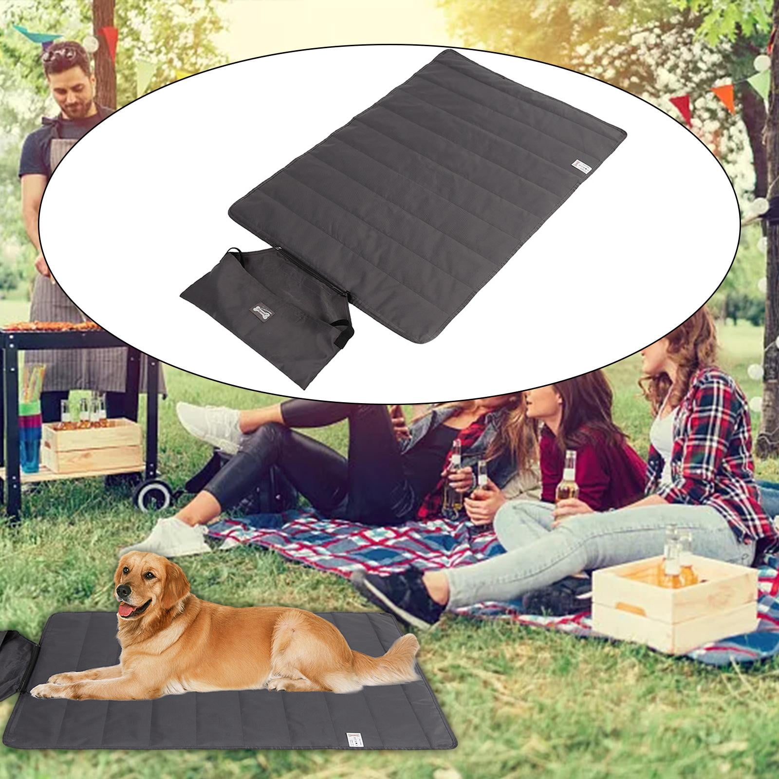 Bvdfgk Durable Dog Mat Pet Cat Bed Water Resistant Washable Mat for Camping Hiking Pet Dark Gray