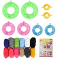thumbnail image 1 of Kits para Hacer Pompones, máquina de Bolas de Cola de imitación DIY, Fabricante de Pompones DIY para Hilo, Fabricante de Pompones de Colores, Herramientas para Tejer Manualidades, 1 of 14