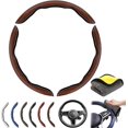 Universal Laser Carbon Fiber Pattern Steering Wheel Cover, 2024 New