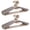 Gray-12 Pack, variant on Heavy-duty plastic ultra-wide hanger with rotating hooks, suitable for coats, jackets, dresses, shirts, pants, saving closet space