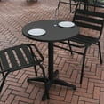 thumbnail image 3 of Flash Furniture Mellie 23.5'' Black Round Metal Indoor-Outdoor Table with Base, 3 of 11