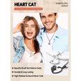 thumbnail image 3 of FaithHeart Cute Cat Matching Puzzle Necklaces Set for 2 Stainless Steel BFF Heart Pendant Necklaces for Women Men Couple Friendship Jewelry Gift for Mother's Day, 3 of 12