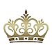 thumbnail image 2 of Royalty Crown Monarch King - Vinyl Decal Sticker - 5" x 3.75" - Gold, 2 of 4