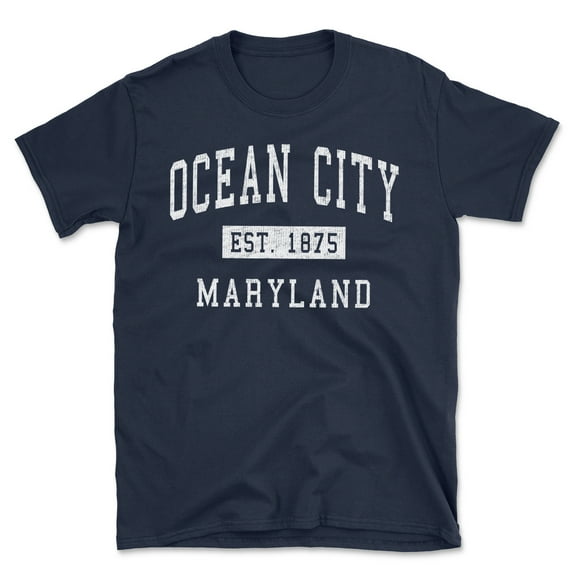 Ocean City Maryland Classic Established Men's Cotton T-Shirt