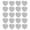 Silver, variant on Riousery 20Pcs DIY Stainless Steel Heart Shape Pet ID Tag, Gold Color Blank Engravable Dog Cat Name Tags with Hole, Size 0.5 x 0.6 Inches / 13 x 14 mm, Custom Pet Charm Accessories