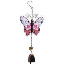 VerPetridure Painted Butterfly Rust-proof Metal Wind Chime Hanging Room Decoration