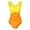Yellow, variant on lnmuld Girls Swimsuit with Ruffled Skirt & Back Detail Size:7-8 Years