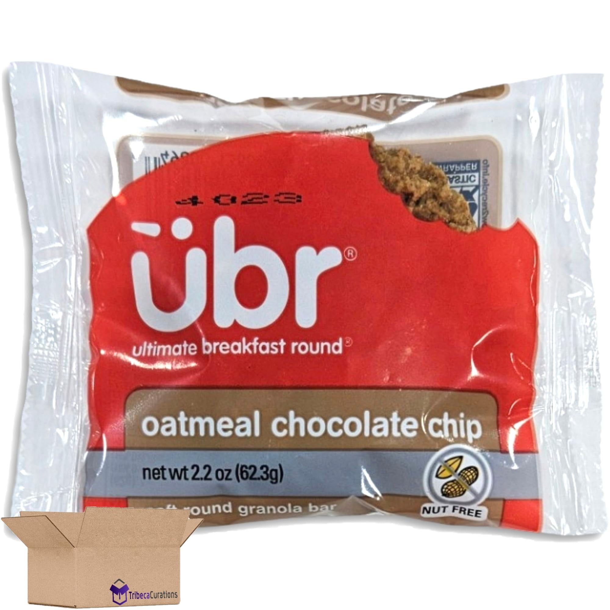 Rich's Ubr Oatmeal Chocolate Chip Granola Cookie Bars School Snacks | 2.2 Ounce | Pack of 12