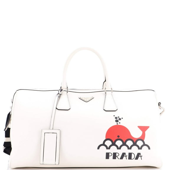 Pre-Owned Convertible Weekend Duffle Bag Saffiano Leather Large By Rebag