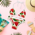 thumbnail image 6 of Watermelon Women's Bikini Set with Detachable Sponge, Adjustable Strap | 2-Pack, Beachwear, Poolside, Swimsuit., 6 of 6