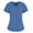 Blue, variant on Nursing Uniform for Womens Scrubs Tops Color Casual Working Uniform with Pocket V-Neck Work Utility & Safety Tops Nursing Worker Protective Clothing Top
