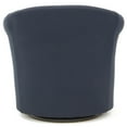 thumbnail image 4 of Fox Hill Trading Marlee 19"H Polyester Fabric Swivel Club Chair in Dark Blue, 4 of 4