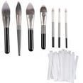 thumbnail image 1 of CLOTHOBEAUTY Juego de 40 protectores para brochas de maquillaje, cubierta de malla expandible reutilizable (no incluye brochas), 1 of 4