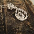 thumbnail image 2 of Bow Jewel 14K White Gold Plated 1.5 Ct Pear Cut Lab Created Diamond Pendant with Chain - Beautiful Engagement Necklace for Women - Dazzling Jewelry for Special Moments - Gift for Anniversaries, 2 of 4