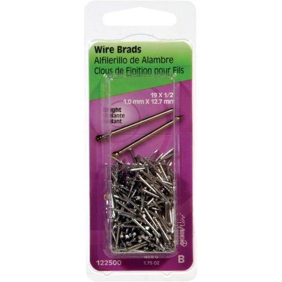 Hillman 122500 Wire Brad Nail, 1/2 in, Steel, Bright6