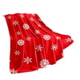 thumbnail image 2 of WWC Christmas Throw Blanket, 28x40 inch Soft Flannel Snowflake Christmas Plush Throw, Cozy Christmas Decor Blanket for Couch and Bedroom, 2 of 6