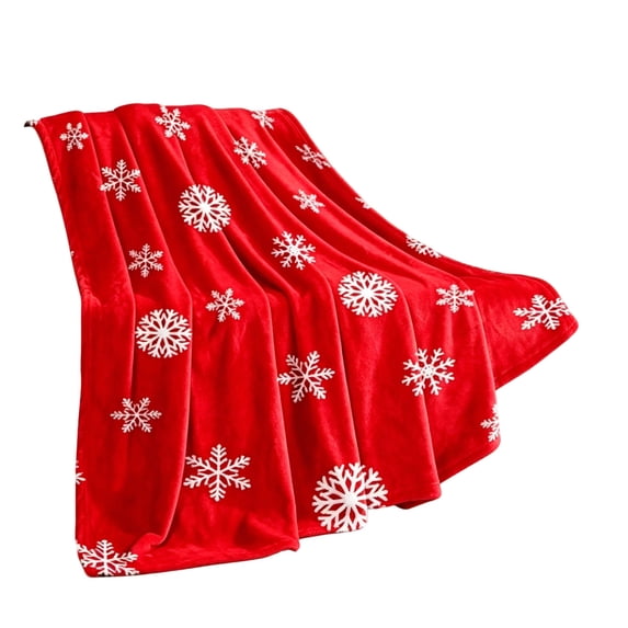 PoyoKee Christmas Throw Blanket for Couch, 39.37*59.06 inchs, Machine Washable Soft Fleece Blanket, Home Decorations Christmas Decorations Gifts, All-Season Use