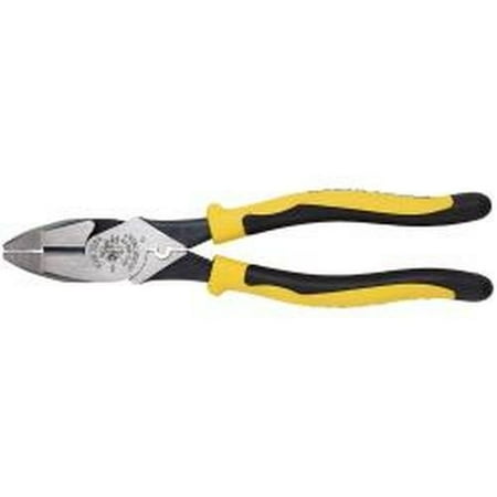 9' Journeyman Pliers Klein Tools J213-9NECR Journeyman Connector Crimping and Side Cutting Pliers, 9-Inch ()