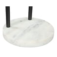 thumbnail image 4 of ZUO Christian Modern Iron and Marble Side Table in Black and White, 4 of 5