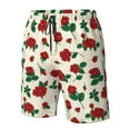 thumbnail image 4 of Pofeuu Rose Flowers Prin Men's Swim Trunks Quick Dry Bathing Suit Swimming Board Shorts Mesh Lining Beach Swimwear-Small, 4 of 6