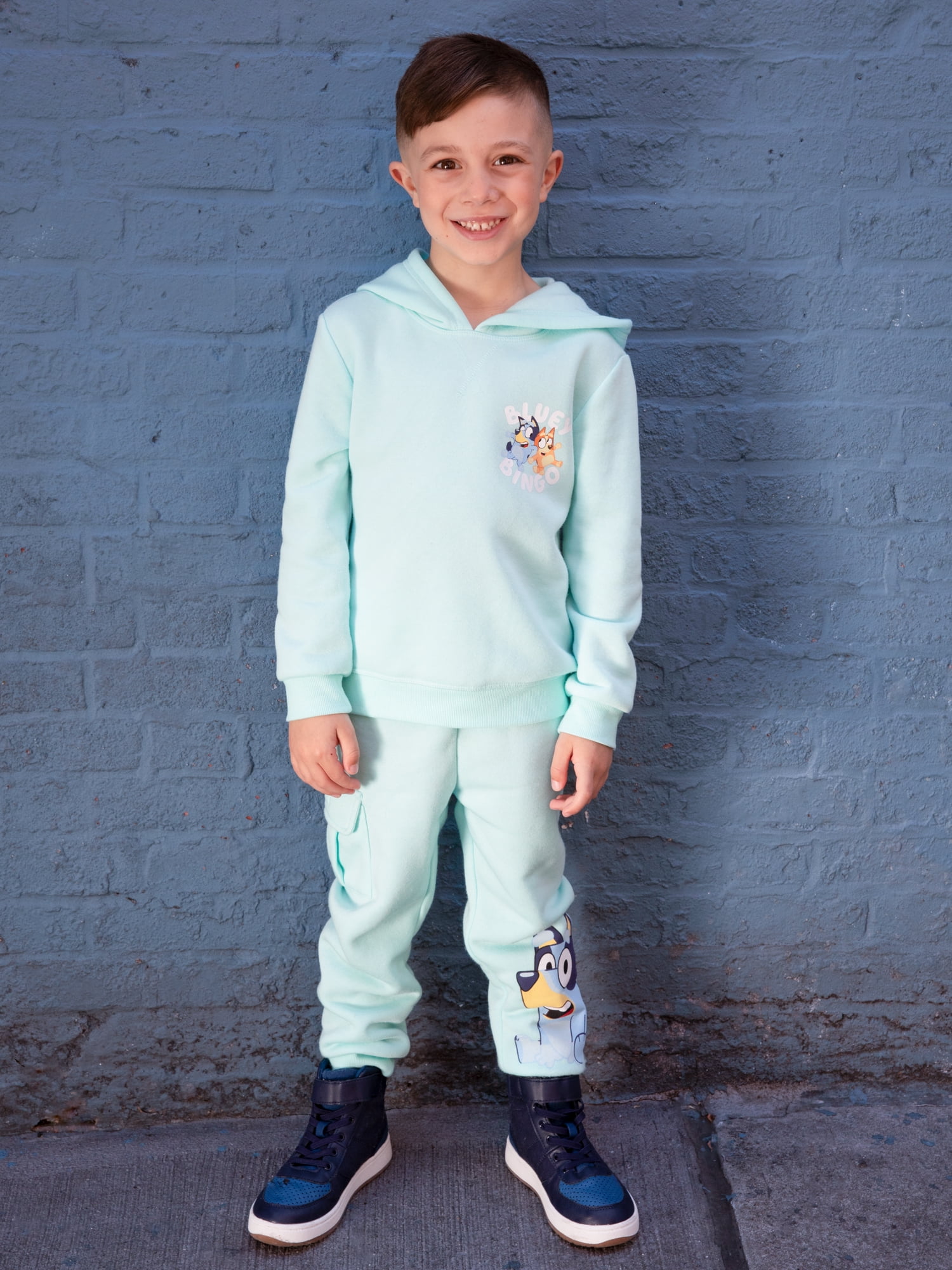 Bluey and Bingo Toddler Boys Hoodie and Joggers Set, Sizes 12M-5T