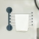 thumbnail image 5 of Toallero con ventosa de gran succión | Soporte para rollo de papel higiénico de plástico ABS | Organizador verde para baño y cocina | 32 x 28,5 x 2 cm | Instalación sin taladro | Juego de 1 pieza, 5 of 7