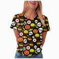 thumbnail image 5 of NOLDARES Halloween Nurse Shirts for Women Halloween Pumpkin Crew Neck T-Shirt Funny Ghost Graphic Tee Tops(Black,XXXXL), 5 of 9