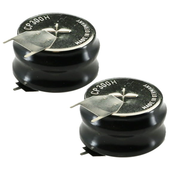 2x 2/CP300H-3PIN 2.4V 300mAh NiMH Battery w/PINS for RTC, MBU, Senors, Metering