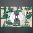 thumbnail image 3 of Cactus Flowers Grasses Placemats Set of 6 Rectangle Table Mats Washable Heat-Resistant Place Mat for Kitchen Dining Table Decor Indoor Outdoor, 3 of 6