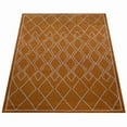 thumbnail image 3 of RUGSOTIC CARPETS HAND KNOTTED SILK AREA RUGS - 3'x5', Rectangle, Gold Beige, Geometric Modern Design, High Pile Thick Handmade Anti Skid Area Rugs for Living Room, Bed Room (NS1218), 3 of 5