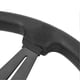 thumbnail image 3 of 350mm 14inch Universal Aluminum Frame PU Leather 6-Bolt Car Racing Steering Wheel W/ Horn Black, 3 of 3