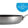 Intelligence Stainless Steel Induction 8 Nonstick Frying Pan Skillet