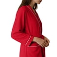 thumbnail image 4 of Plus Size Robes for Women Fluffy House Coat Oversized Soft Women's Sleepwear Spa Womens Bathrobe Red, 4 of 9