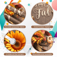 thumbnail image 3 of Decorative Design Fall Banner Seasonal Autumn Thanksgiving Decoration Rustic Harvest Theme for Indoor Decoration Holiday Celebration Party Background, 3 of 9