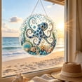 thumbnail image 6 of Clearance! 7.9" Ocean DIY 3D Beaded Kit, Ocean Diamond Art Suncatchers, Sun Catcher Window Hangings, DIY Pearl Diamond Art Kits for Adults, Octopus, 6 of 7